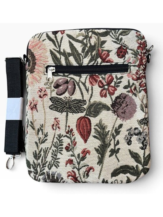 Itz Magic Studios Handbags - Floral Dragonfly Ladybug Tapestry E Reader Crossbody Bag Tablet Carry Case New
